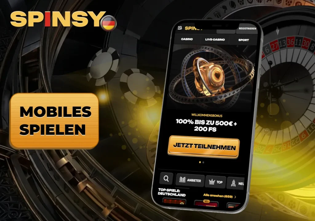 Allgemeine Informationen über die mobile App von Spinsy Casino und ihre Funktionen.